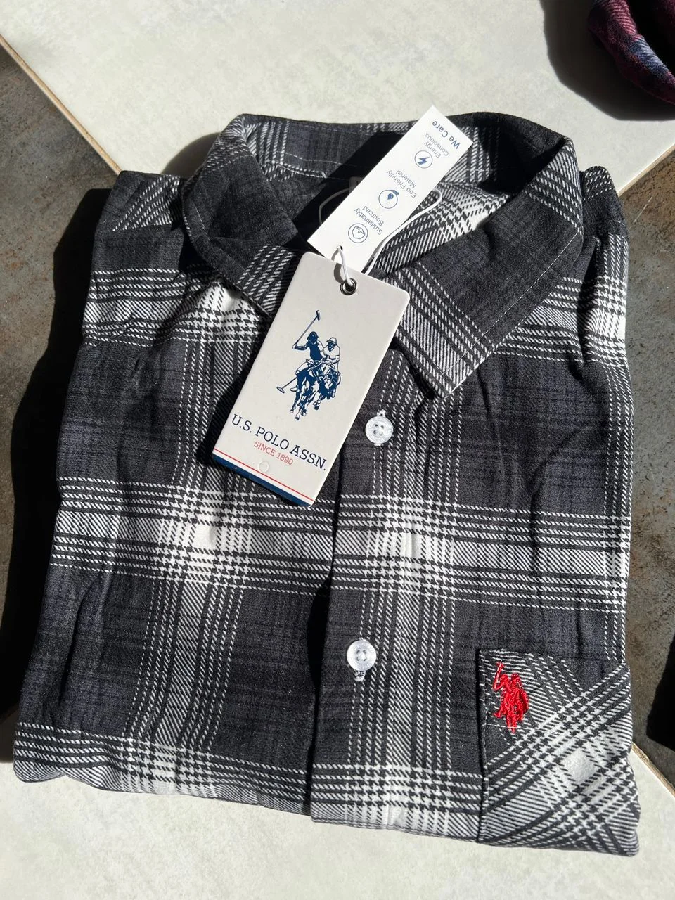 chemise homme US POLO 🐎 original noir