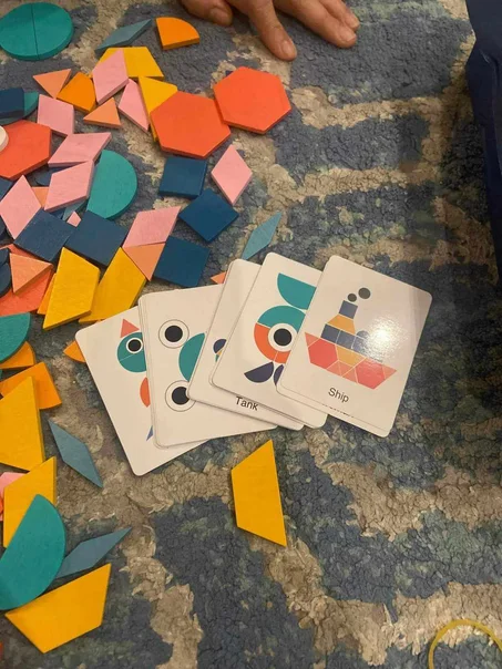 مجموعة العاب الاحجيات بنمط تانغرام الخشبية (37d livraison 8d)