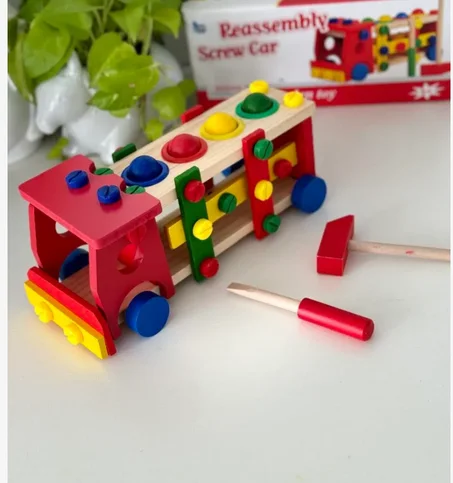 شاحنة مونتسوري الخشبية(42d livraison 8d)