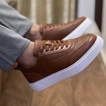 BASKET ALDO CUIR  TABAC