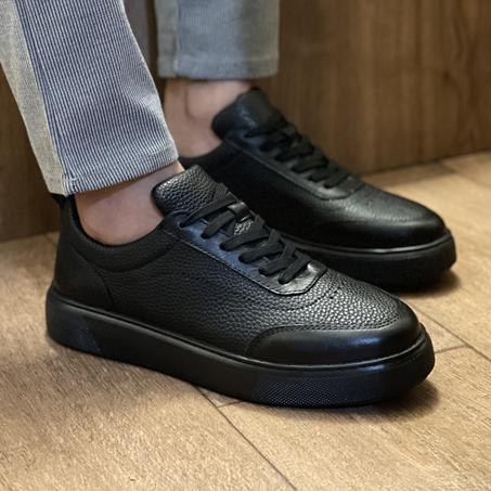 BASKET ALDO CUIR  NOIR