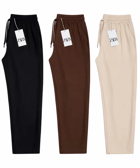 PACK TROIS PANTALON EN LIN
