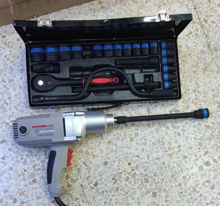 مفك براغي 900 واط وعلبة المفاتيح بمختلف الاحجام 24 قطعة⭐⭐⭐⭐⭐