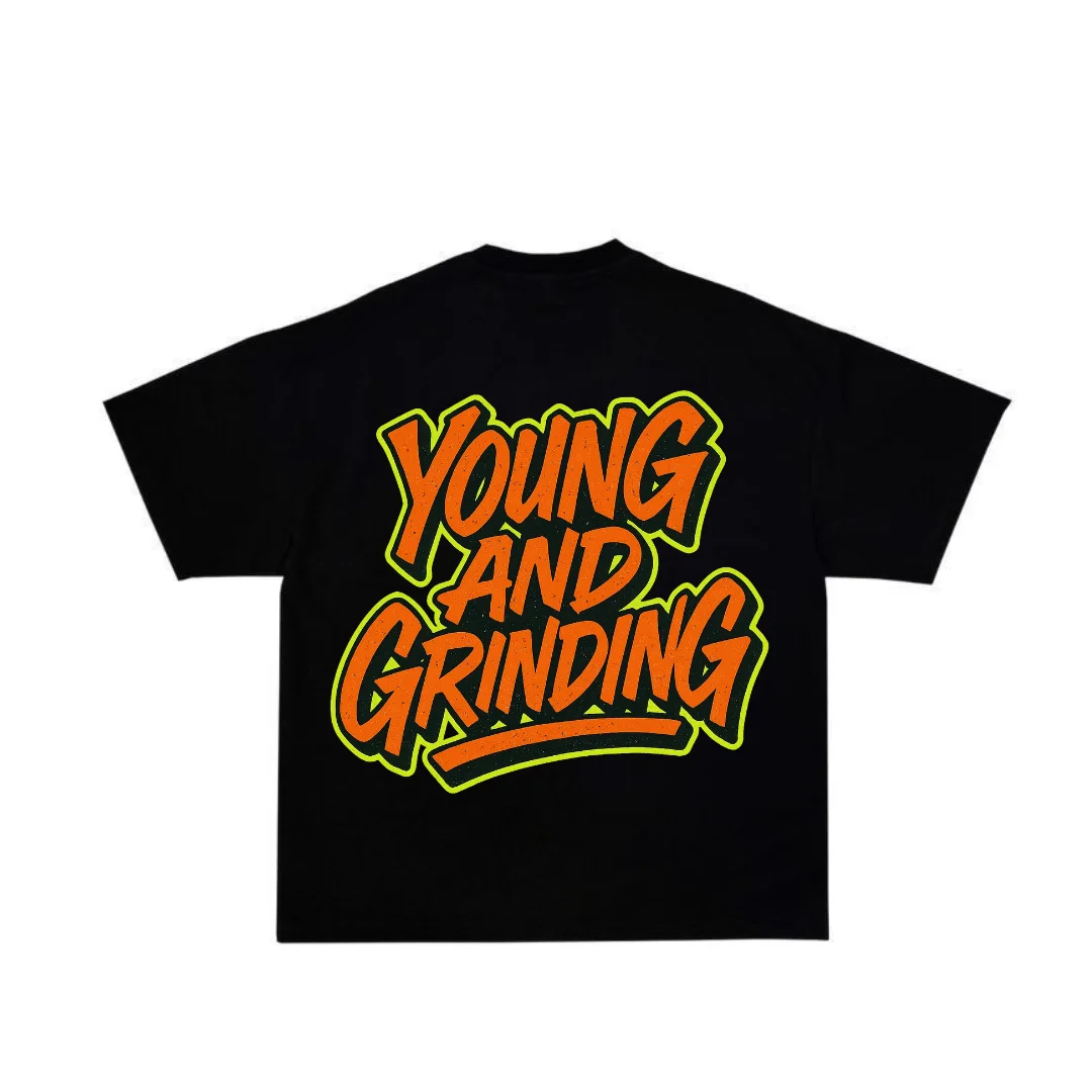 Young & Grinding Tee Noir – THE YOUNG INDUSTRIAL