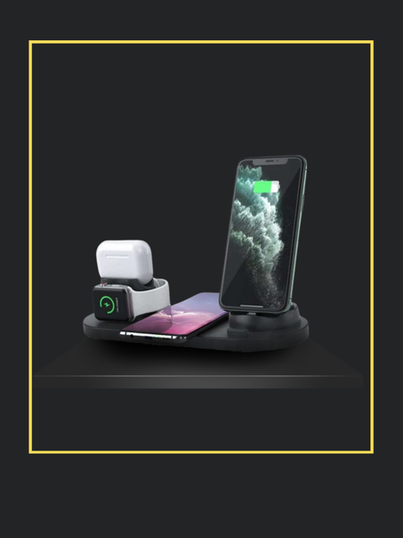 Atrden [Multi-Function Wireless Charging Station] 6 in 1