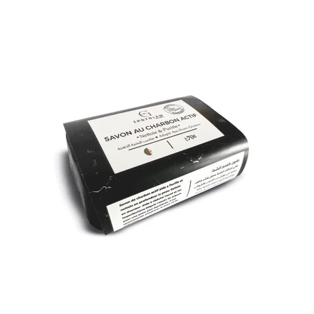 صابون بالفحم النشط  Savon de charbon actif