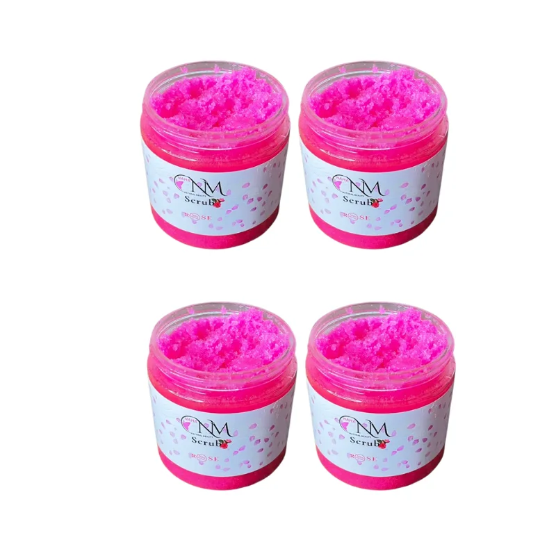 (4) مقشر الجسم بالورد