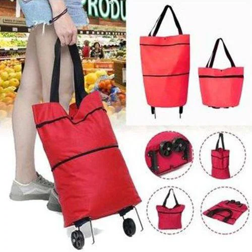 حقيبة تسوق محمولة قابلة للطي يتحمل الاوزان الثقيلة