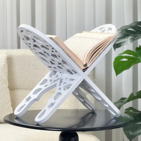 حامل مصحف - أبيض