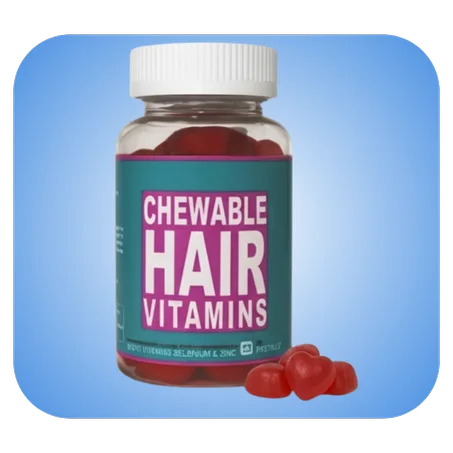 فـــــــــيتامـــــينات قابلة للمضــــــــغ للشــــعر  (60 قطعة)