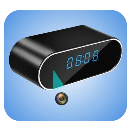 كاميــــرا تجسس على شكل ساعــــة منــــــبّه 2 في 1