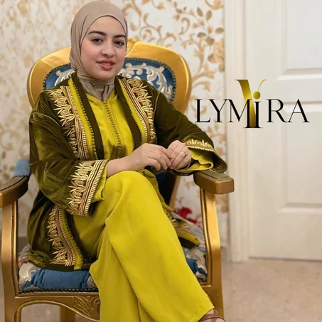 couture – Vert olive & Jaune impérial | LYMIRA