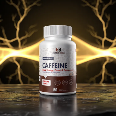 كبسولات الكافيين المركزة