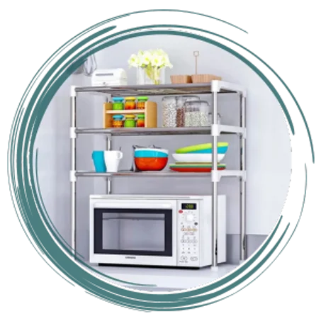 حامل أكسيسوارات معدني مزدوج