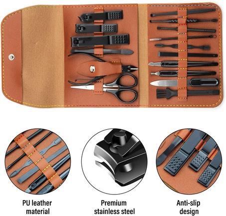 🌟 طقم احترافي للعناية بالأظافر 16 في 1 – جمال وأناقة في متناول يدك! 🌟