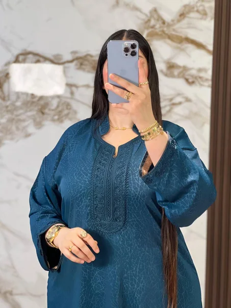 👑 كندورة مغربية فاخرة لإطلالة عيد تخطف الأنظار
