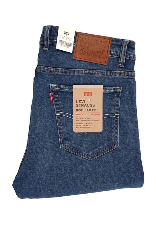 Jean Levi's Bleu délavé 100% Coton Coupe Normal Ref-LV623Z41S