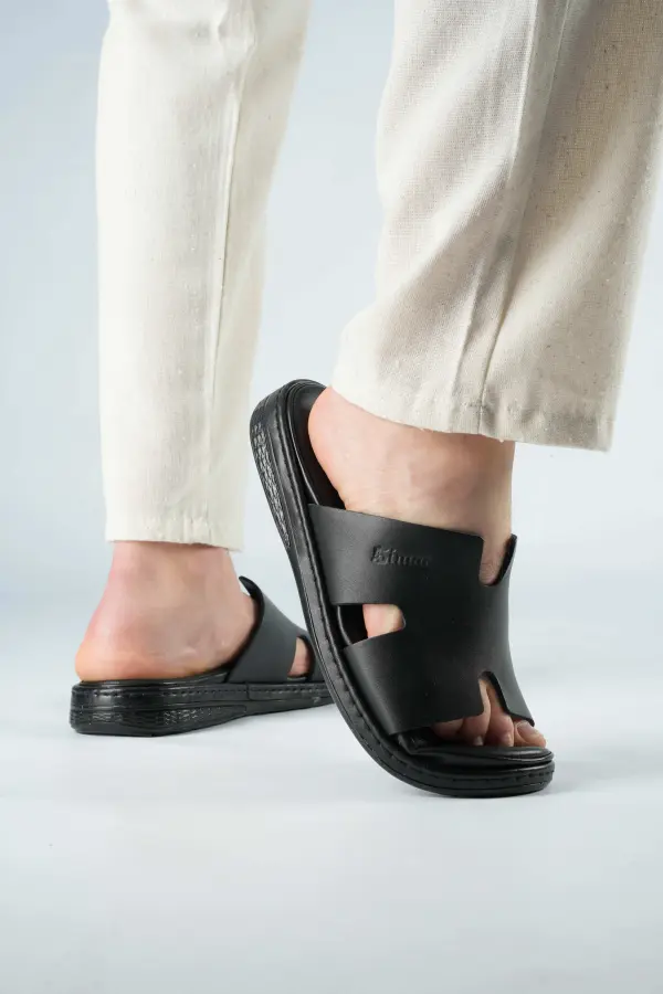 Sandales Hermes en cuir chec & confortable Ref-781