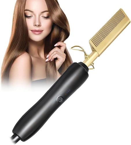 مشط فرد الشعر الكهربائية، ستريتنر للشعر Electric Hair Straightener