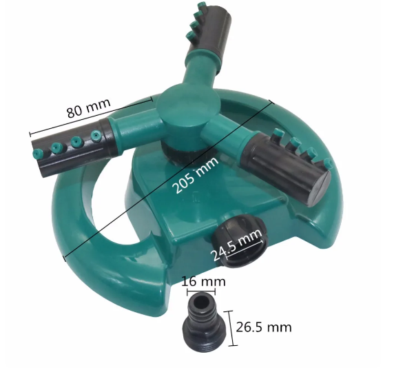 • رشاش مياه الحدائق المستدير