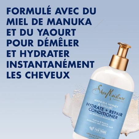 Shea Moisture شيا مويستشر، بلسم مرطب، بعسل المانوك والزبادي، 384 ملل