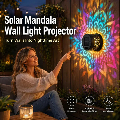 ⚜️2Lampe murale solaire - décoration d'ambiance pour terrasse (1 Acheté,1 offert)