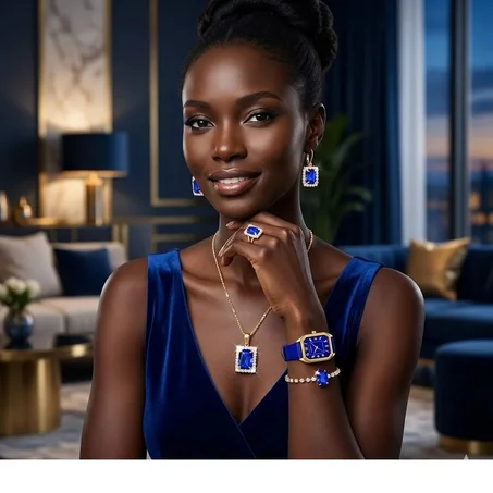 Ensemble Montre & Bijoux Royal Sapphire