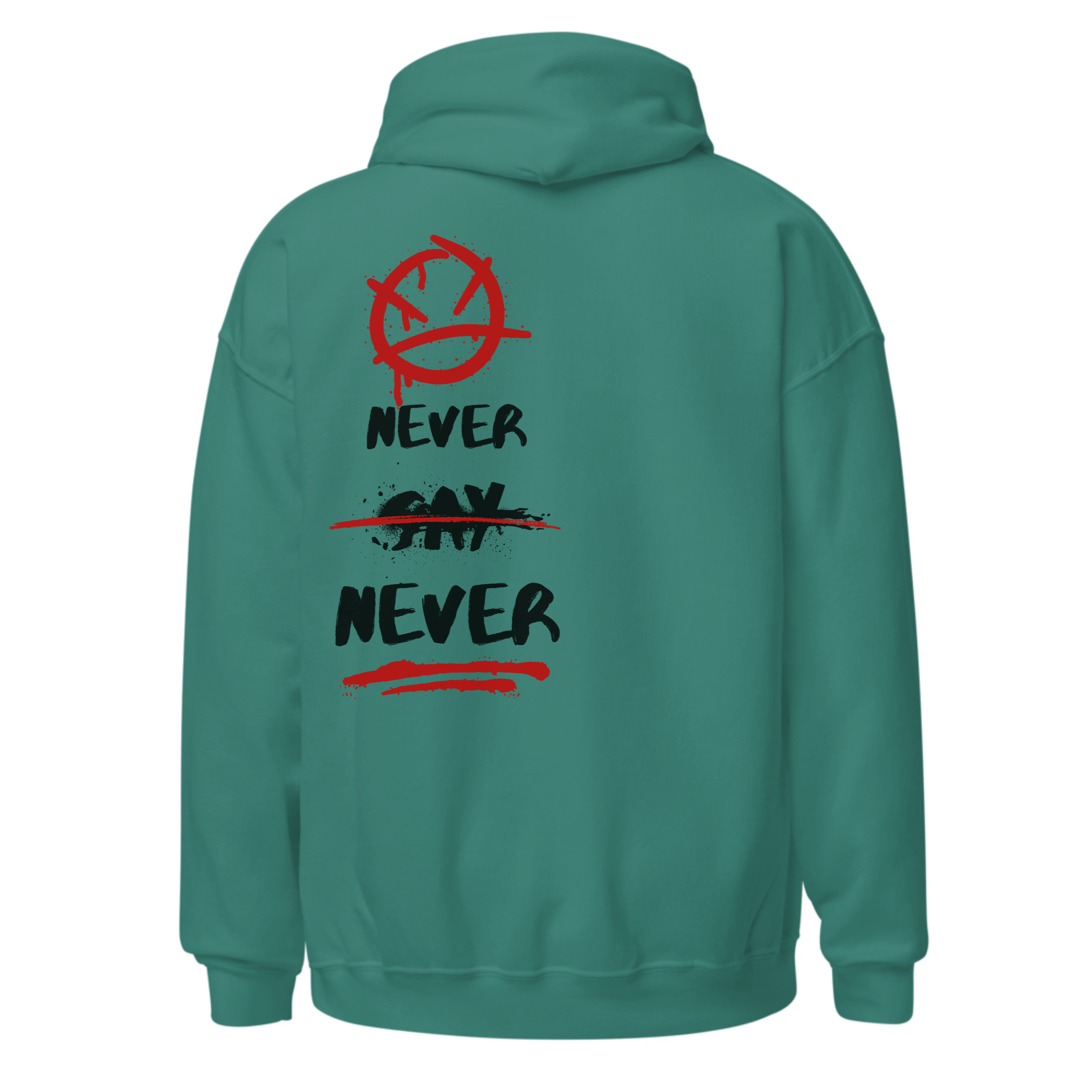 Never say never black and red