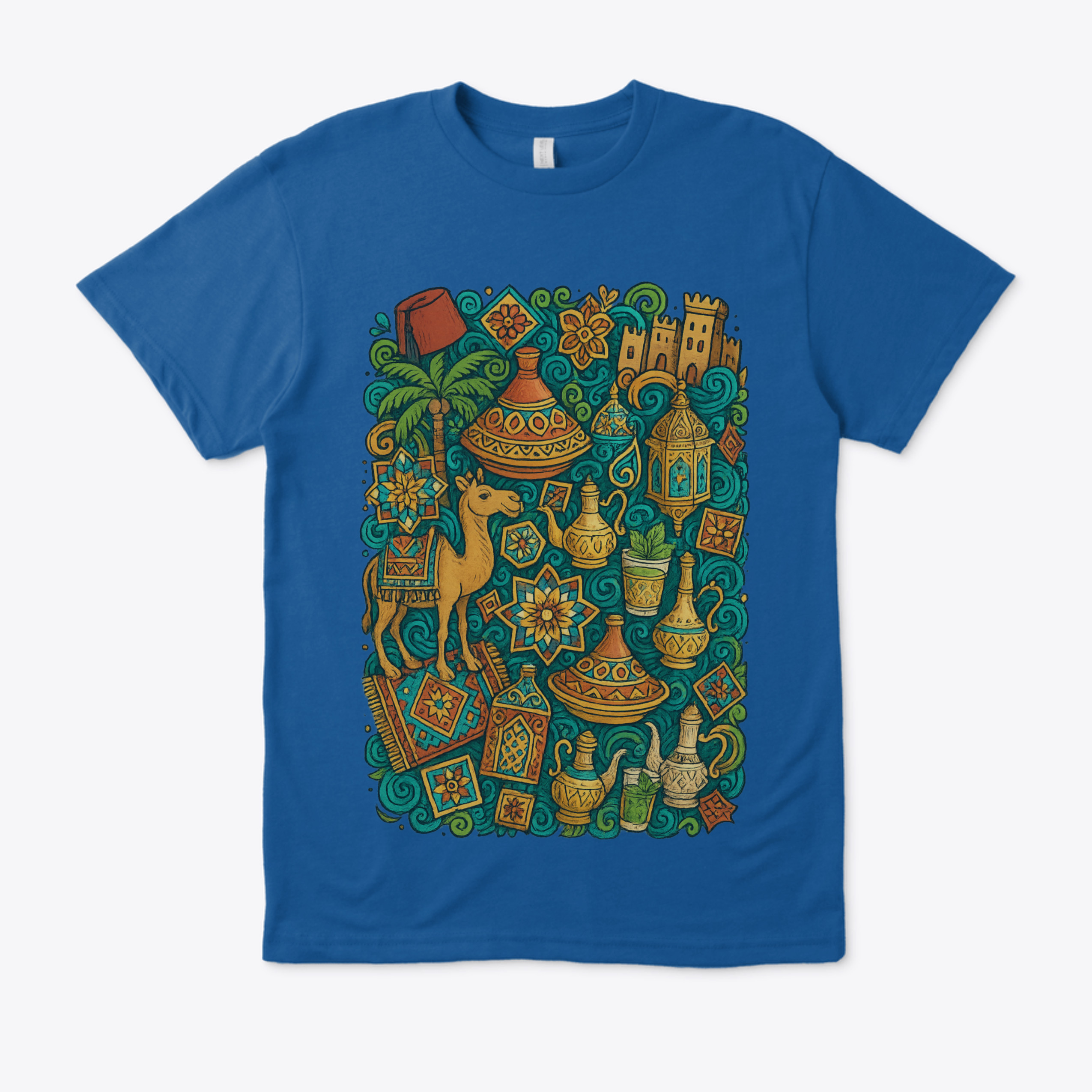 Doodle Moroccan Art – Colorful Hand-Drawn Cultural Illustration