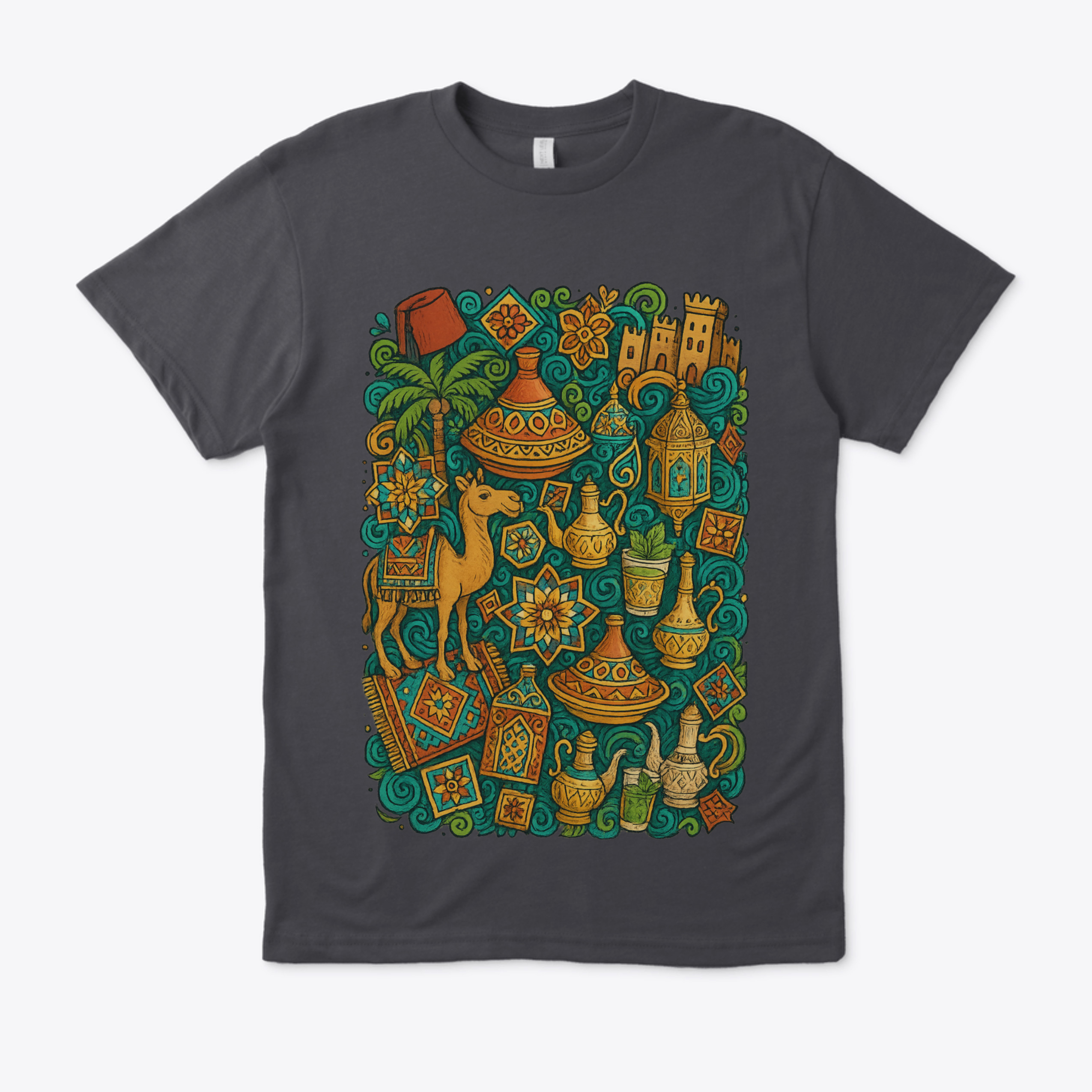 Doodle Moroccan Art – Colorful Hand-Drawn Cultural Illustration