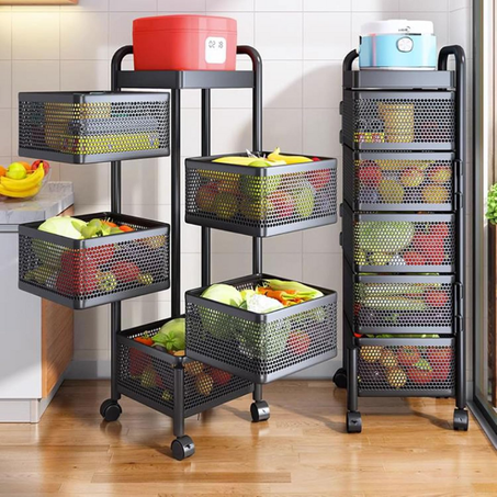 منظم متعدد الاستخدامات ب 5 طبقات دوّارة