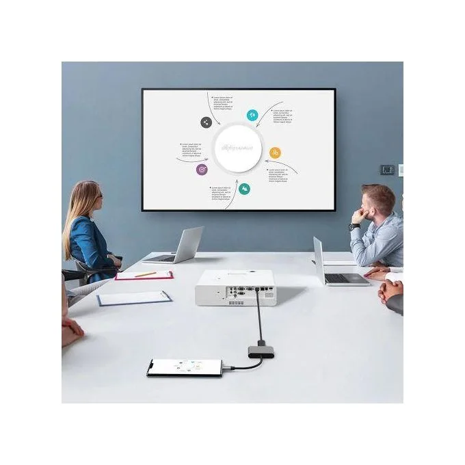 Adaptateur Type-C vers HDMI 4K + port USB 3.0 + Type-c Macbook, Pixel, Samsung
