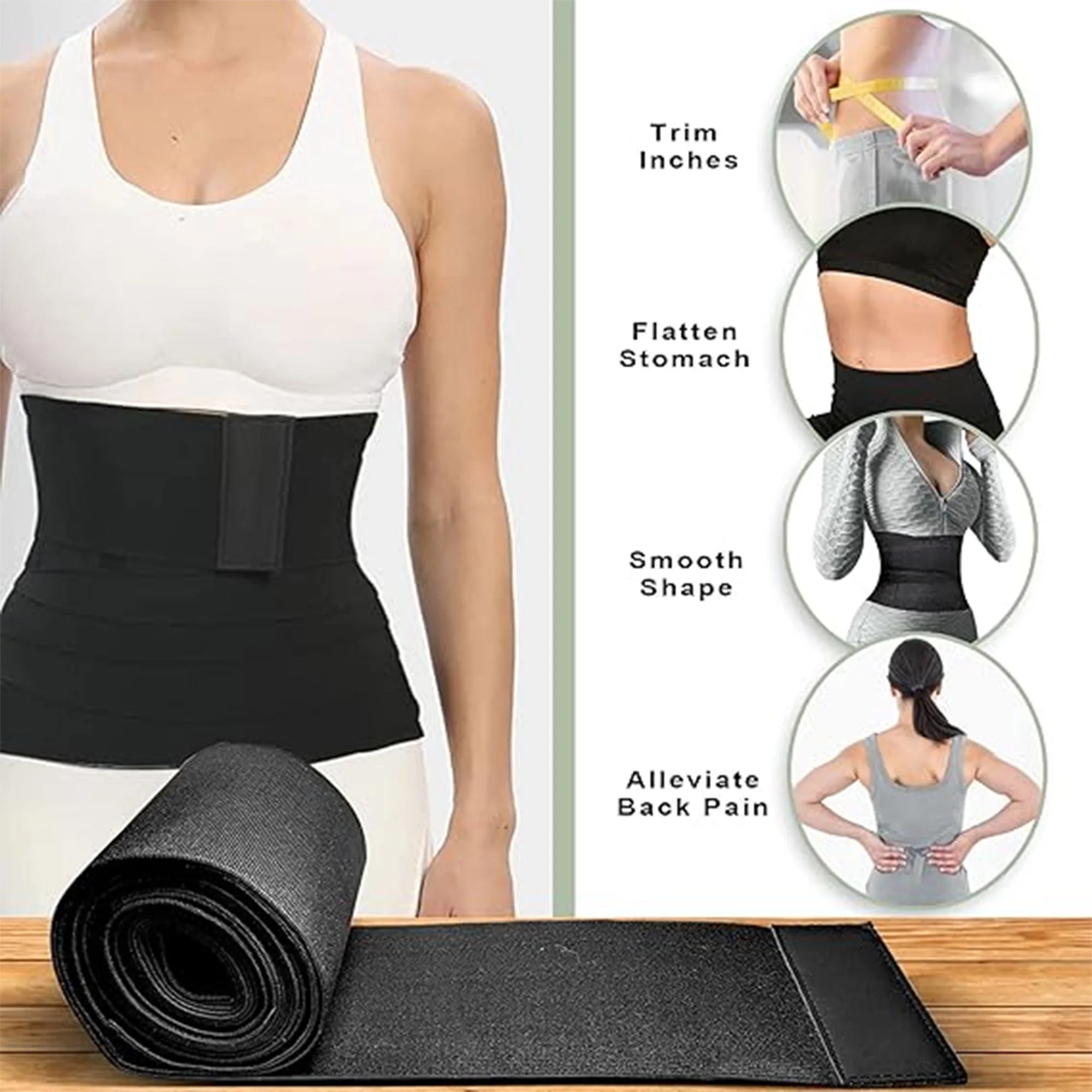 مشد الخصر الحراري – نحت فوري ودعم مثالي للظهر . [ ٪40 خصم على القطعتين  ]
