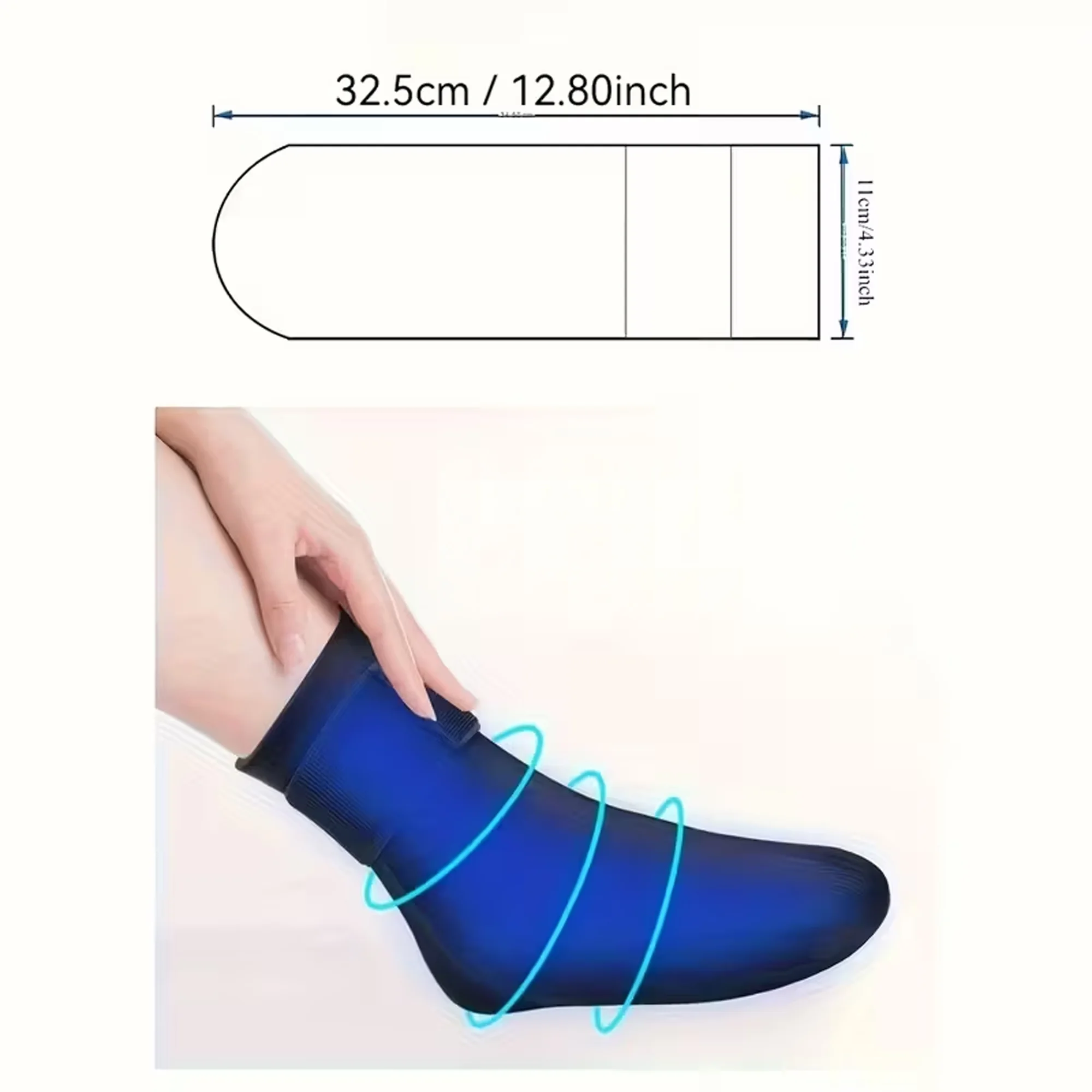 جوارب جل بارد و ساخن قابل لإعادة الاستخدام لكبار السن لتخفيف الالام الكاحل والقدم . 🎁 خصم ٪12 عند شراء قطعتين