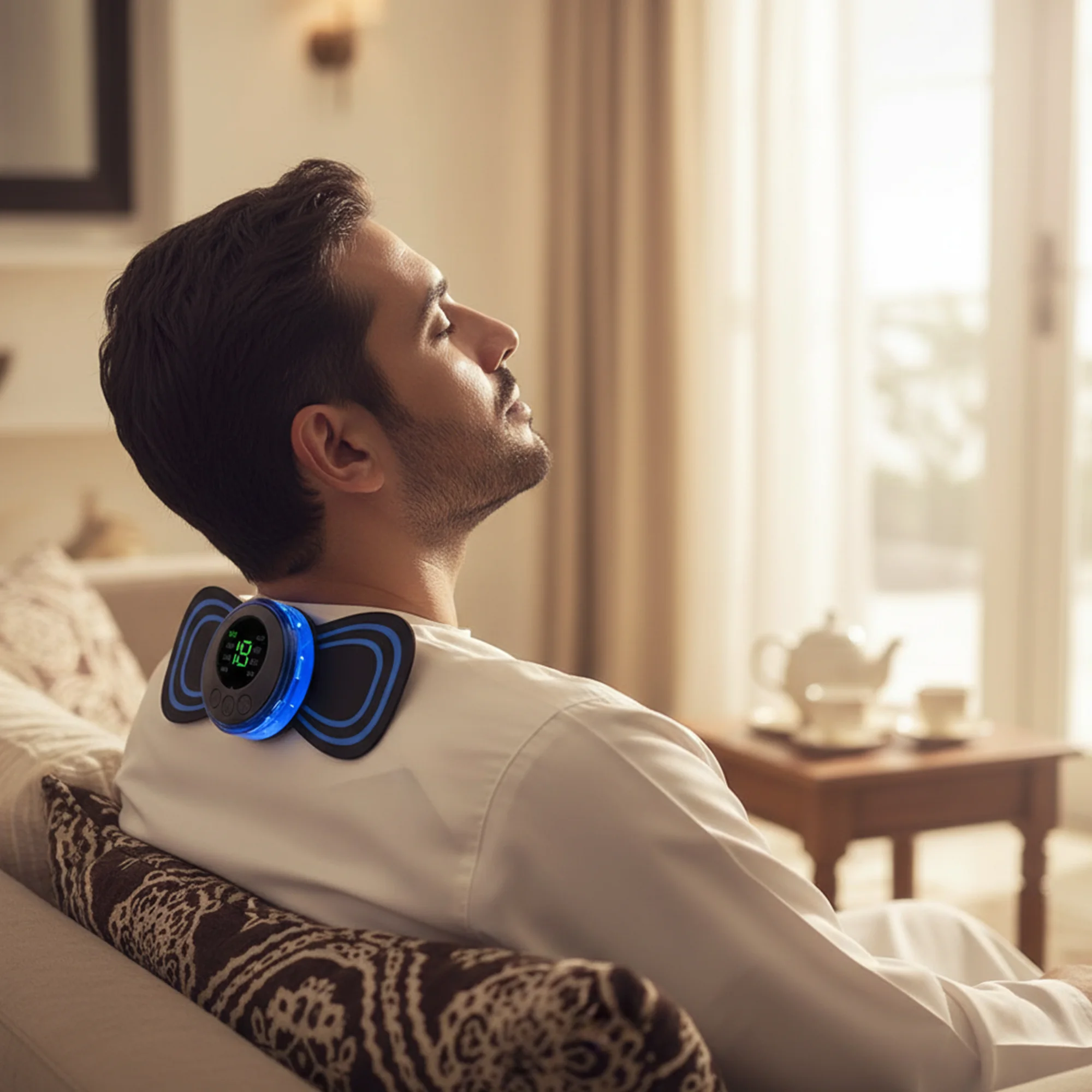 جهاز مساج صغير لتخفيف آلام الجسم بالكامل وتحفيز الفقرات العنقية  – 8 أوضاع و19 مستوى .🎁 خصم   ٪34 عند شراء قطعتين