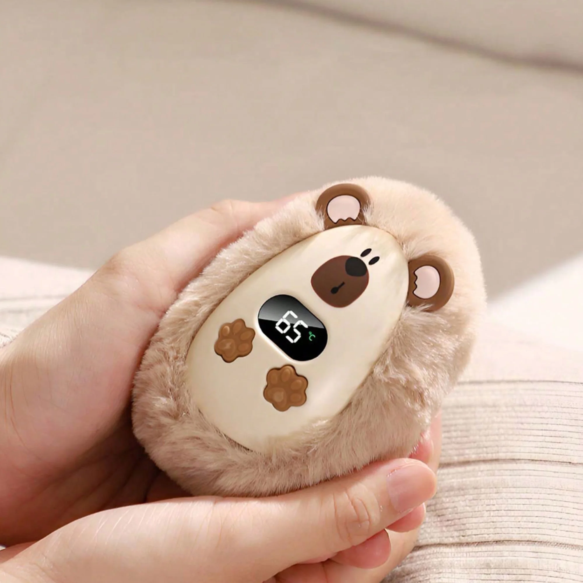 دفأة يد كهربائية كابيبارا – تصميم لطيف ودفء سريع بلمسة واحدة