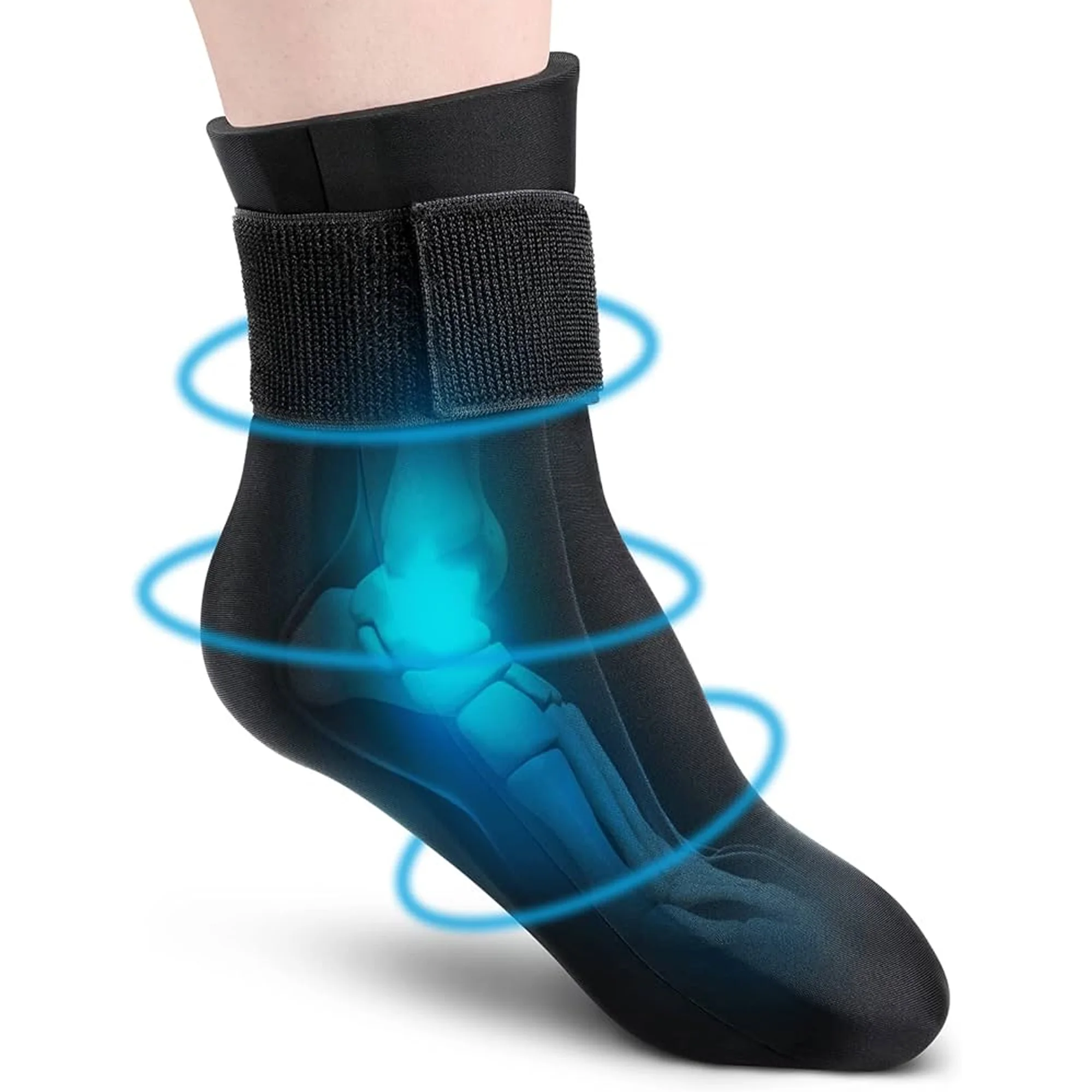 جوارب جل بارد و ساخن قابل لإعادة الاستخدام لكبار السن لتخفيف الالام الكاحل والقدم . 🎁 خصم ٪12 عند شراء قطعتين