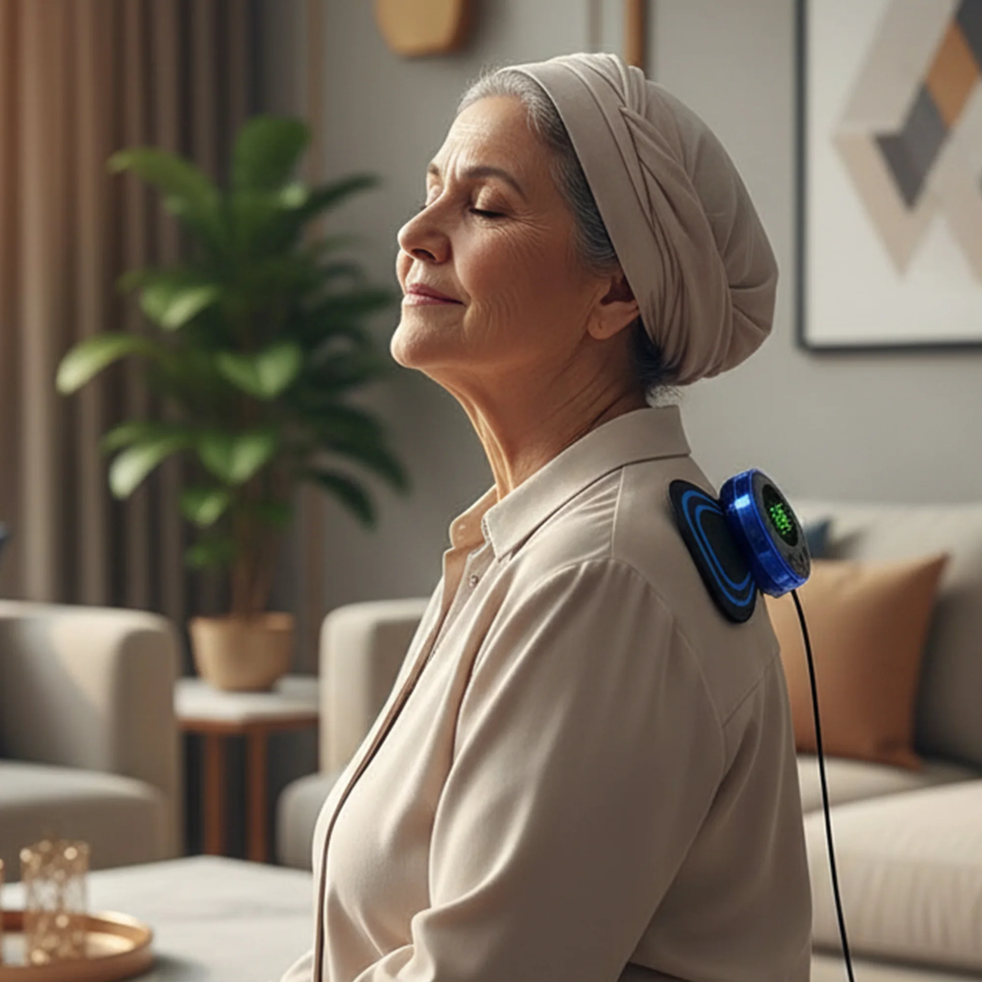 جهاز مساج صغير لتخفيف آلام الجسم بالكامل وتحفيز الفقرات العنقية  – 8 أوضاع و19 مستوى .🎁 خصم   ٪34 عند شراء قطعتين