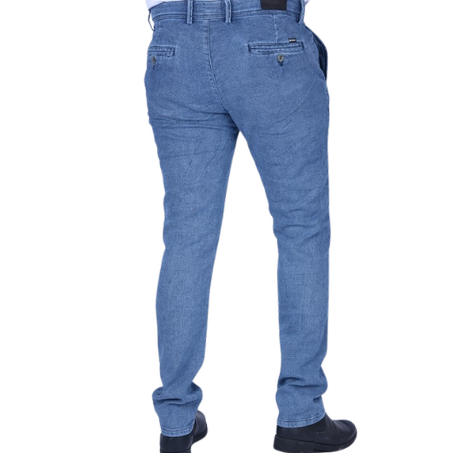 Pantalons Boss Classique en denim stretch confortable Ref-BC8817 ( Bleu Sky)
