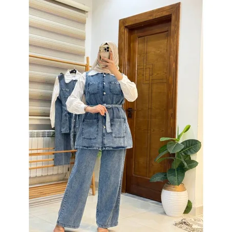set chaima djeans perle