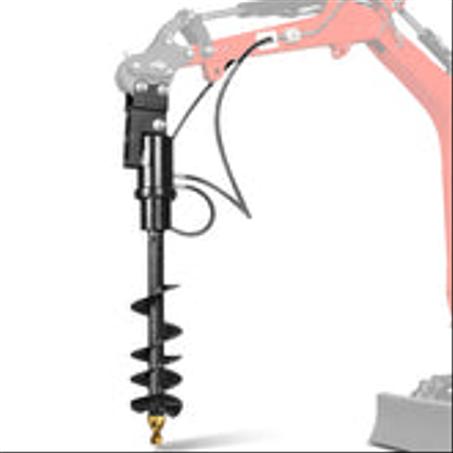 32x8" Auger Attachment for Mini Compact Excavator (SKU: 150530）