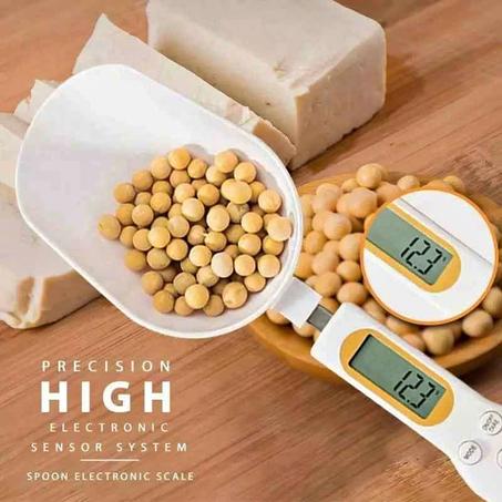 ملعقة قياس رقمية الكترونية محمولة للمطبخ بشاشة ال سي دي