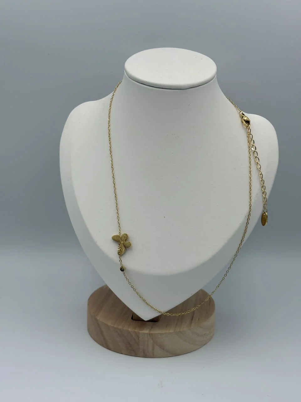 Collier Papillon – Acier inoxydable doré