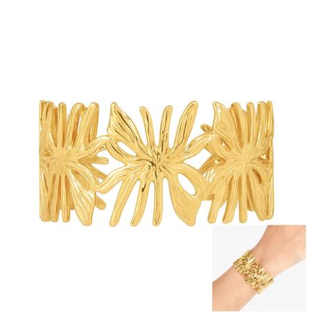 Un bracelet doré inspiré de la nature  🌿.  سوار ذهبي مستوحى من الطبيعة 🌿