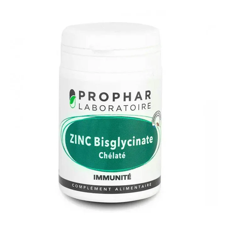 Prophar Zinc Bisglycinate 50 Gélules - Zinc Haute Absorption Immunité Peau Cheveux