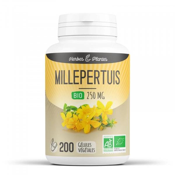 Millepertuis Bio 250 mg 200 Gélules végétales