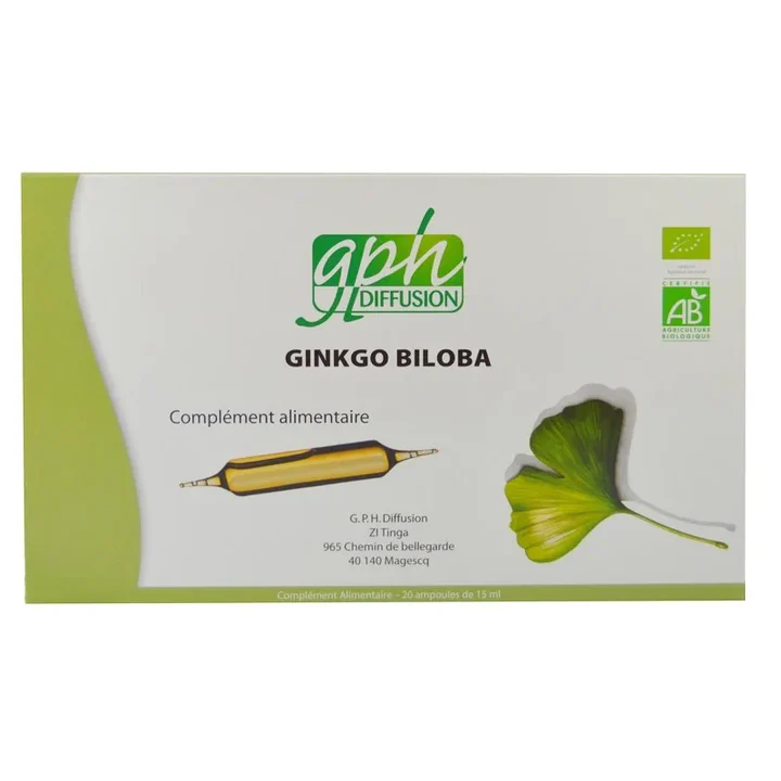 GPH DIFFUSION GINKGO BILOBA BIO 20 ampoules – 15ml