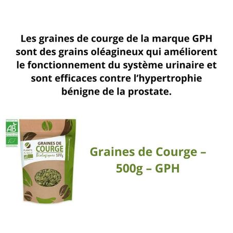 GPH DIFFUSION GRAINES DE COURGE BIO - 500G
