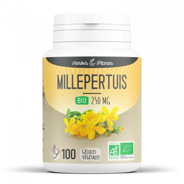 Millepertuis Bio 250 mg 100 Gélules végétales