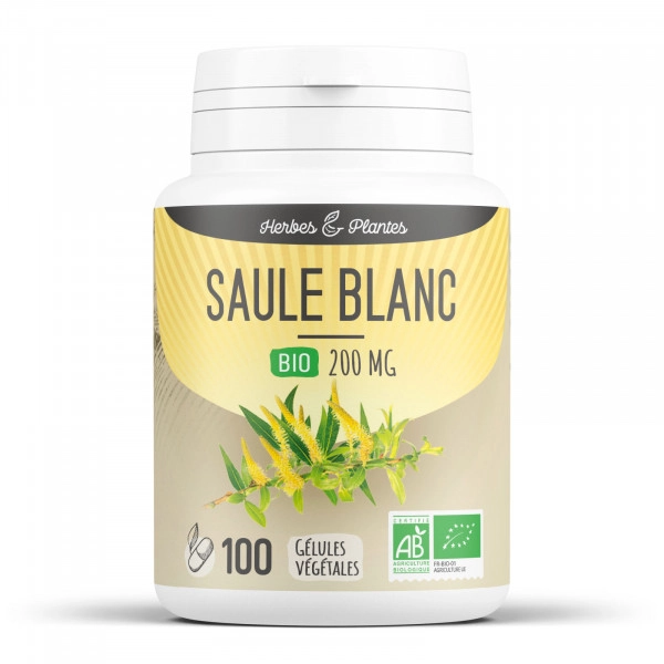 Saule blanc Bio 200 mg 100 Gélules végétales